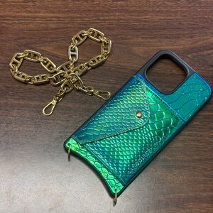 Bandolier Ariel Iridescent Phone Case for 14 Pro Max with Isla Wrislet- NO POUCH